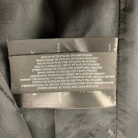 BURBERRY PRORSUM Fall 2014 Size 46 Burgundy Grey Floral Double Breasted Coat