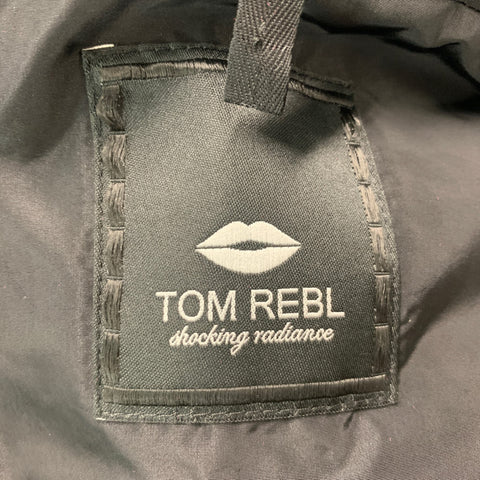 TOM REBL Chaqueta cortavientos de poliéster negra Talla 40