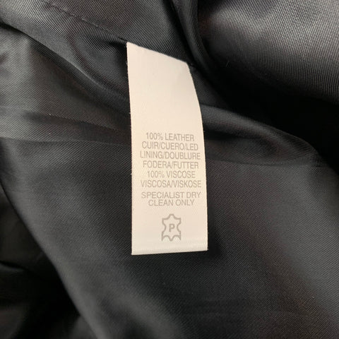 Chaqueta con cremallera de ante negra de PS by PAUL SMITH Talla S