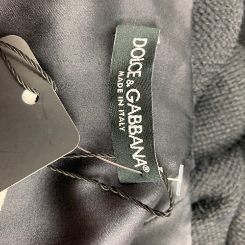 DOLCE &amp; GABBANA Vestido de tweed en mezcla de lana virgen negro talla 6