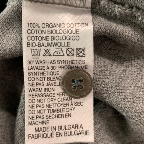PAUL SMITH Size M Grey Cotton Short Sleeve Polo