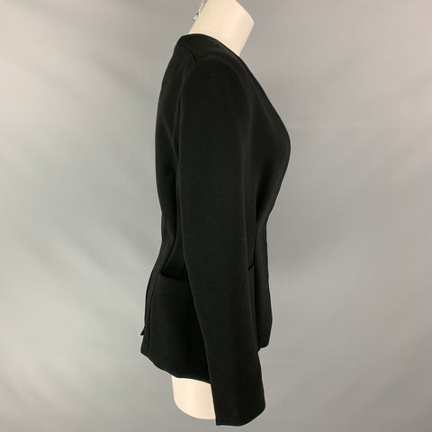 3.1 PHILLIP LIM Size 6 Black Triacetate Blend Jacket