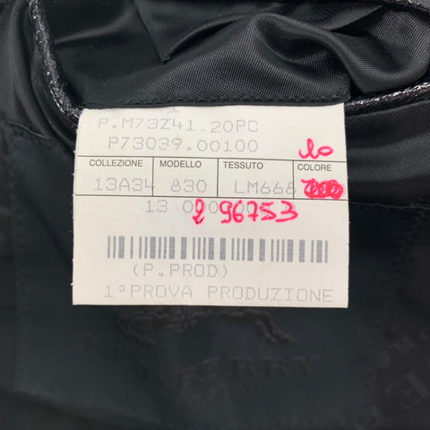 BURBERRY PRORSUM Otoño 2013 Talla 38 Chaqueta negra con broches ocultos texturizados