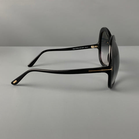 TOM FORD Black Acetate Sunglasses