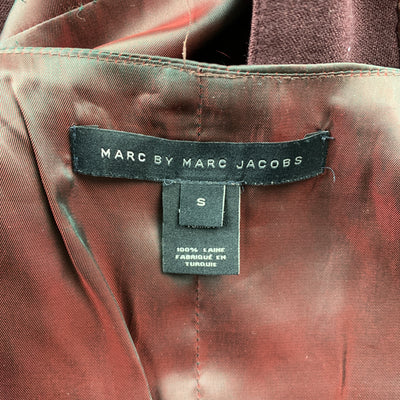 MARC by MARC JACOBS Size S Burgundy Wool Buttoned Vest