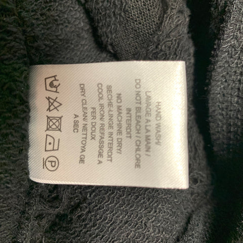 IRO Nuala Size XS Black Distressed Cotton Blend Sleeveless Pullover