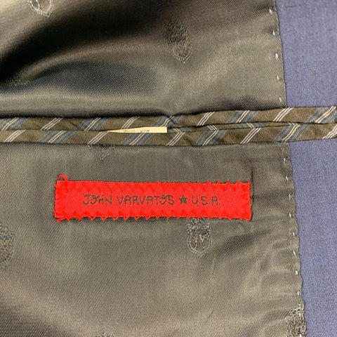 JOHN VARVATOS * U.S.A. Size 42 Regular Navy Notch Lapel Sport Coat