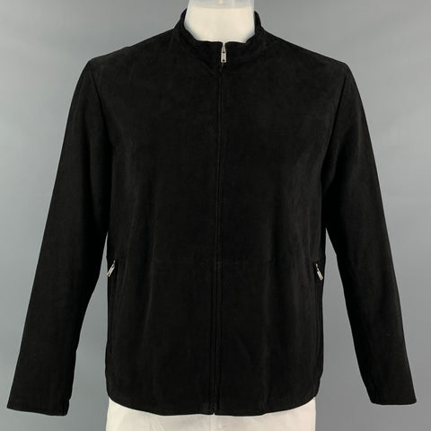 THEORY Size XL Black Solid Jacket