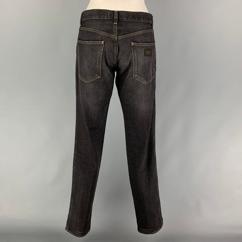 DOLCE &amp; GABBANA Taille 10 Jean en coton gris vieilli