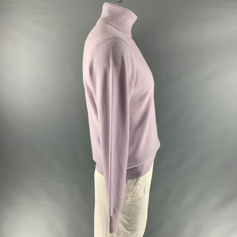 TODD SNYDER Size L Purple Cashmere Turtleneck Pullover