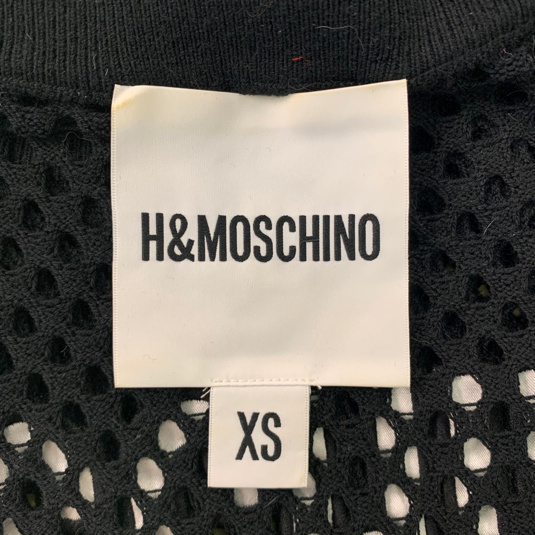 MOSCHINO x H&amp;M Talla XS Jersey Disney de lana de malla negro y multicolor