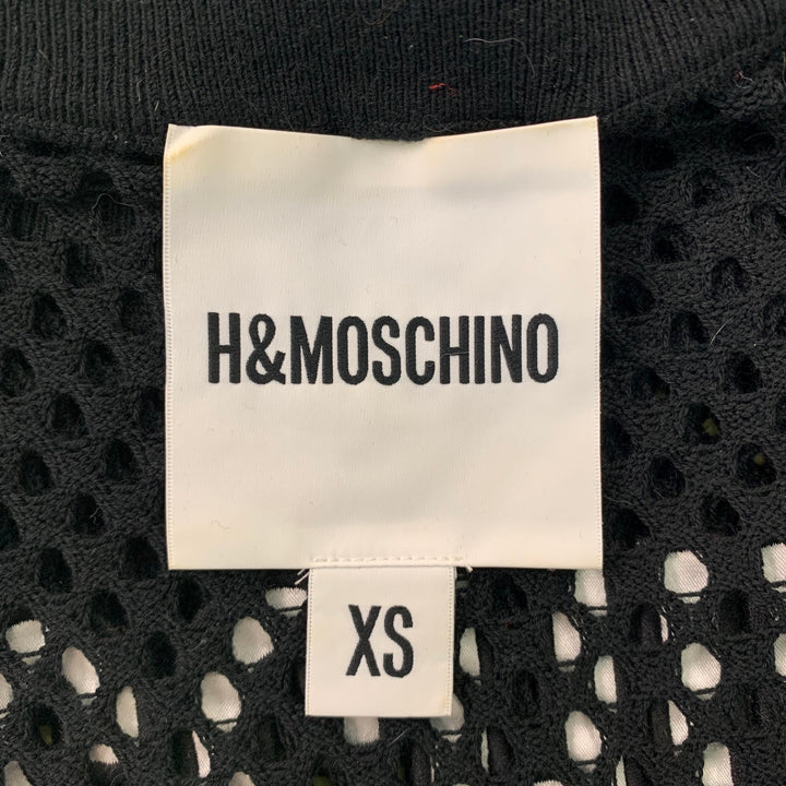 MOSCHINO x H&amp;M Talla XS Jersey Disney de lana de malla negro y multicolor
