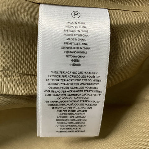 MICHAEL by MICHAEL KORS Size 6 Gold Acrylic Blend Blazer