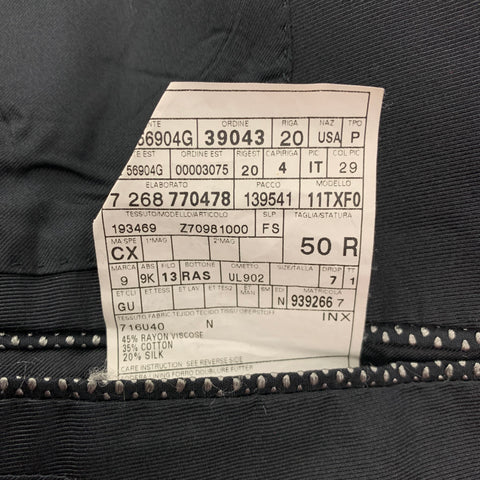 GUCCI Size 40 Grey Black Textured Rayon Blend Shawl Collar Sport Coat