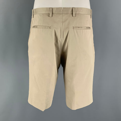 PS by PAUL SMITH Size 32 Khaki Solid Cotton Zip Fly Shorts