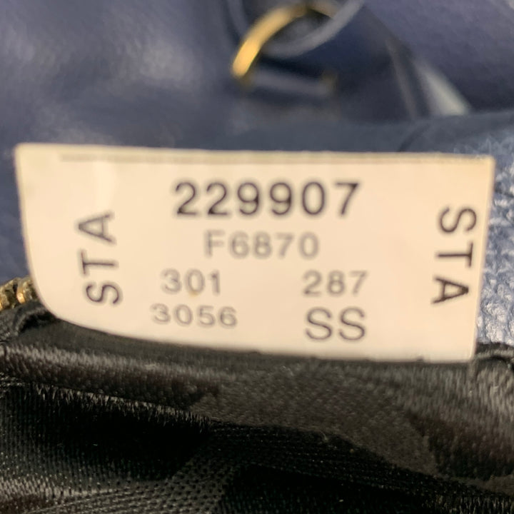 FURLA Navy Pebble Grain Leather Shoulder Bag Handbag