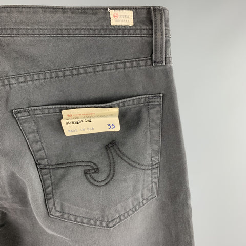 ADRIANO GOLDSCHMIED Size 33 Dark Gray Cotton Jean Cut Casual Pants