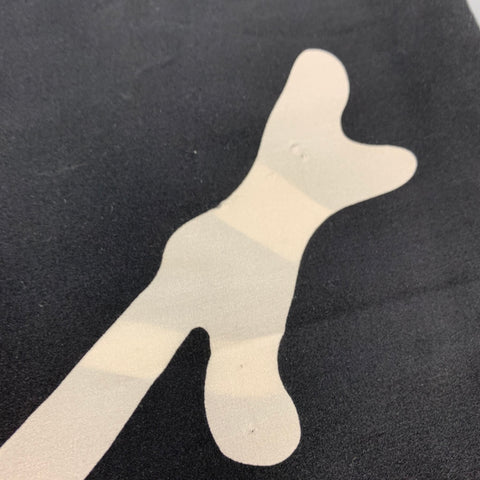 YVES SAINT LAURENT Black White Logo Scarf
