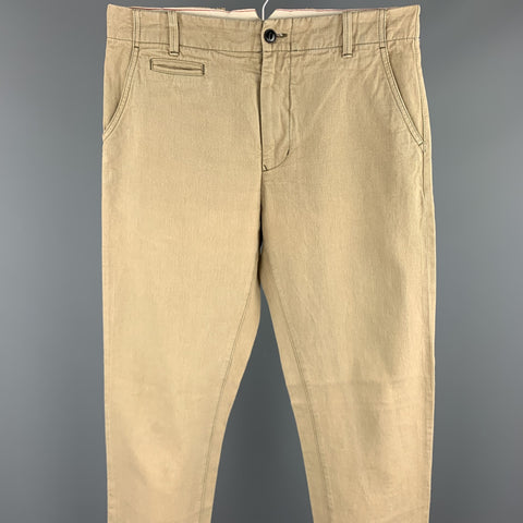 BLUE BLANKET Size 31 Khaki Cotton Zip Fly Casual Pants