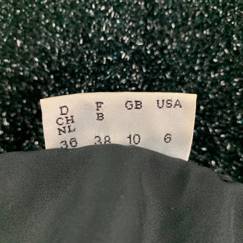PIANOFORTE by MAX MARA Suéter con cuello vuelto en mezcla de poliamida metalizada negra talla M