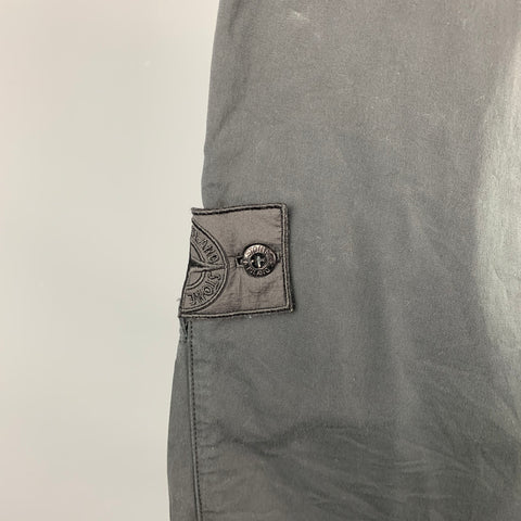 STONE ISLAND Shadow Project Size 33 Charcoal Cotton Drop-Crotch Casual Pants