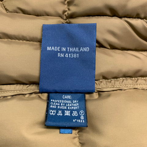 RALPH LAUREN Size L Green Polyester Quilted Zip Up Jacket