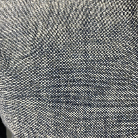 BALDWIN Size L Blue White Cotton Long Sleeve Shirt