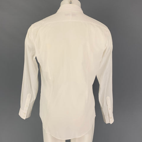 JOHN VARVATOS * U.S.A. Size S White Cotton Button Up Long Sleeve Shirt