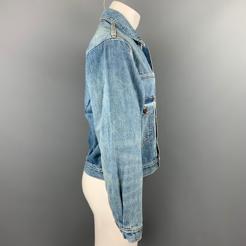 LEVI'S Archives Replica Size 38 Blue Wash Denim Trucker Jacket