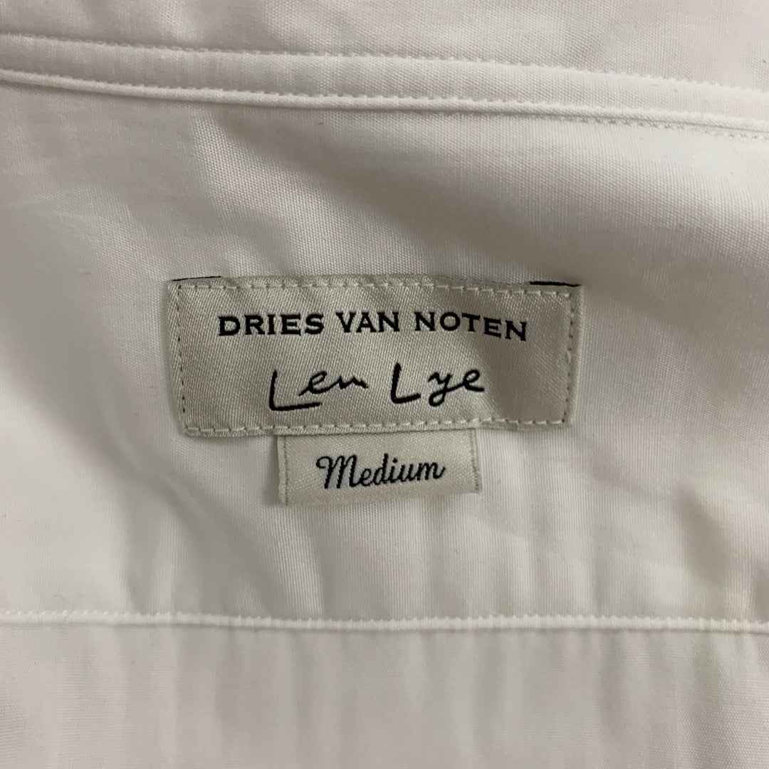 DRIES VAN NOTEN x LEN LYE Size M White Cotton Shirt Jacket Shirt