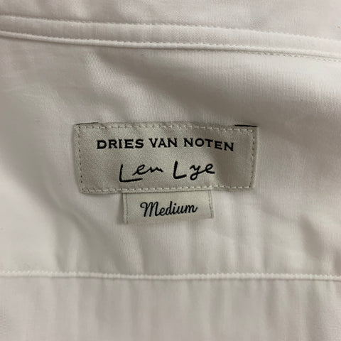 DRIES VAN NOTEN x LEN LYE Size M White Cotton Shirt Jacket Shirt