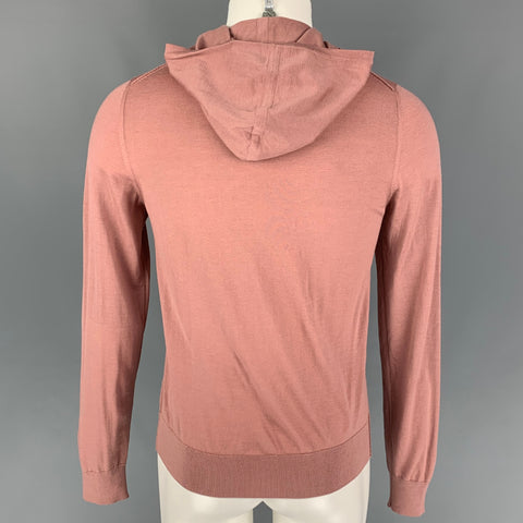 MAISON MARGIELA Size S Mauve Knit Hooded Wool Pullover