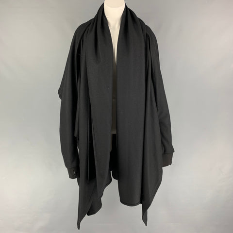 S'YTE by YOHJI YAMAMOTO Size M Black Wool Layered Coat