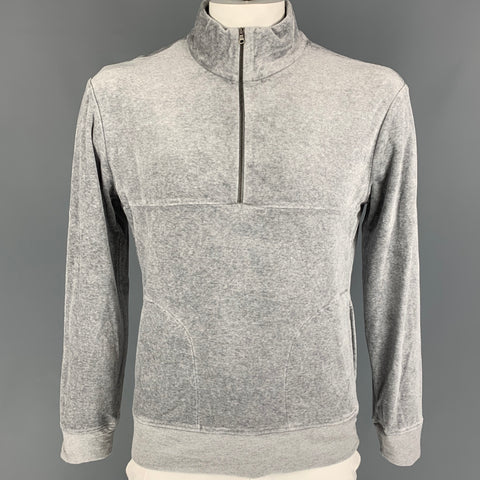 BARNEY'S NEW YORK Size L Grey Cotton Modal Sweatshirt