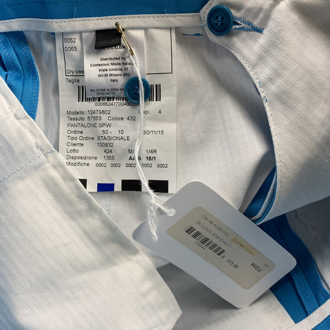 CALVIN KLEIN Size 30 Aqua Cotton Zip Fly Dress Pants