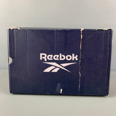 REEBOK Size 10.5 Off White Leather Lace Up Sneakers