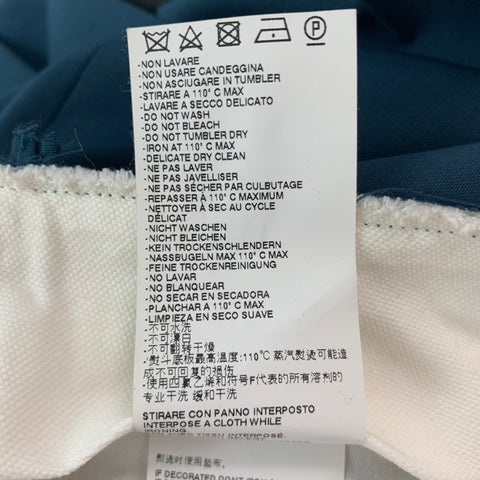 MAISON MARGIELA Size 32 Teal Wool Distressed Dress Pants
