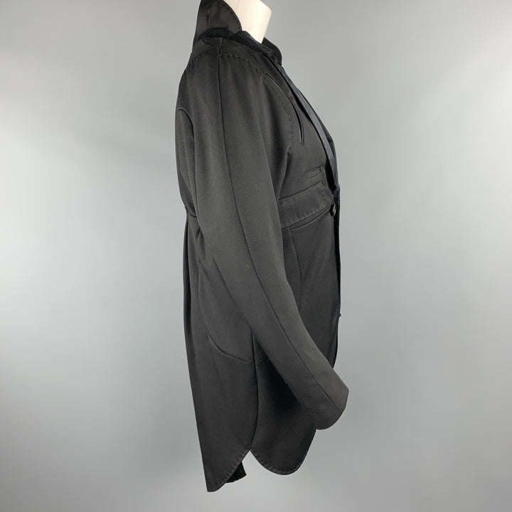 UNDERCOVER Size M Black Wool Satin Shawl Collar Tuxedo Coat