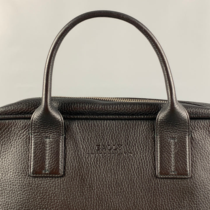 BALLY Black Leather Top Handles Shoulder Bag