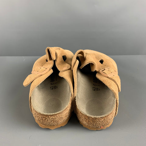 BIRKENSTOCK Sandales en daim beiges taille 10
