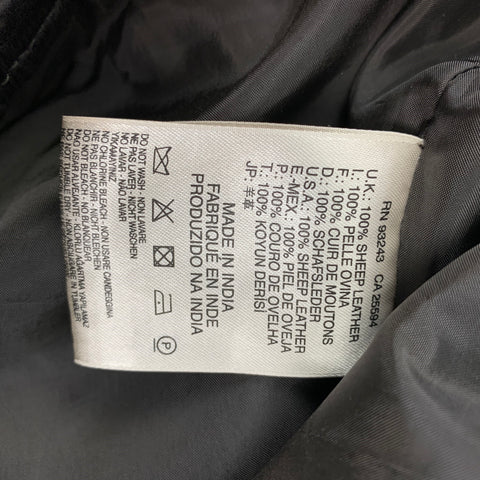 DIESEL Size 31 Brown Leather Biker Casual Pants