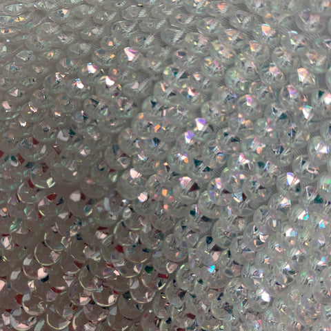 RETROFETE Robe portefeuille à paillettes en viscose crème taille S