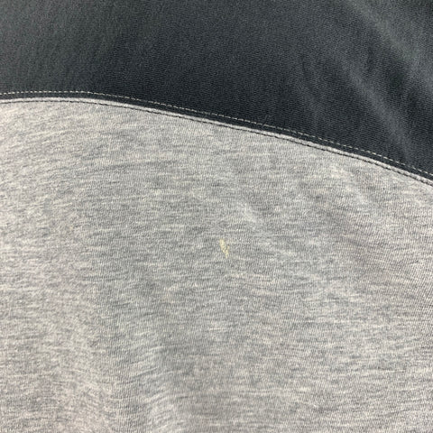 SAINT LAURENT Size M Black Brown Grey Cotton Crew-Neck T-shirt