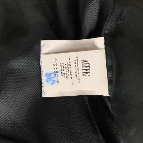 GAULTIER 2 by JEAN PAUL GAULTIER Size XS Black Wool / Silk Ruffled Pleated Shawl Collar Blazer