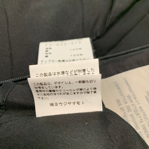 YOHJI YAMAMOTO Size S Black Silk Layered Long Dress