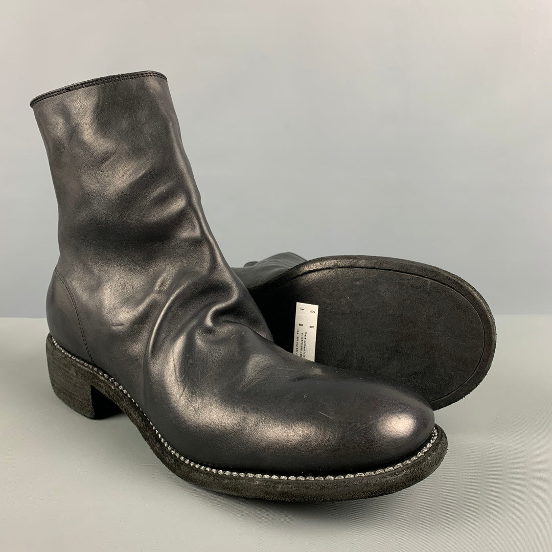 GUIDI Size 11 Black Boots