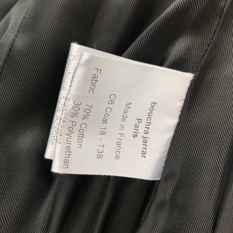 BOUCHRA JARRAR Taille 2 Trench-coat ceinturé en coton mélangé beige