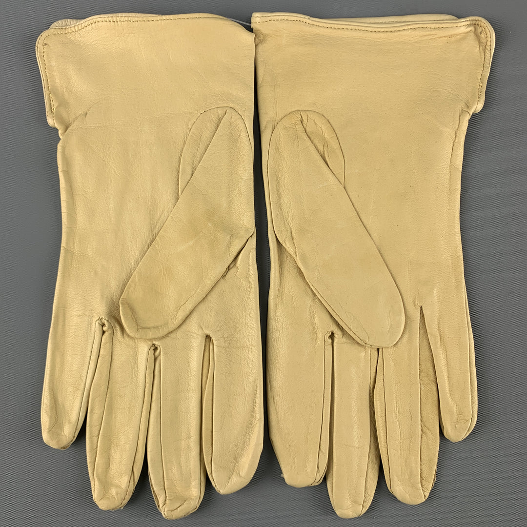 Vintage STOCKMAN Size 9 Khaki Leather Goat Gloves