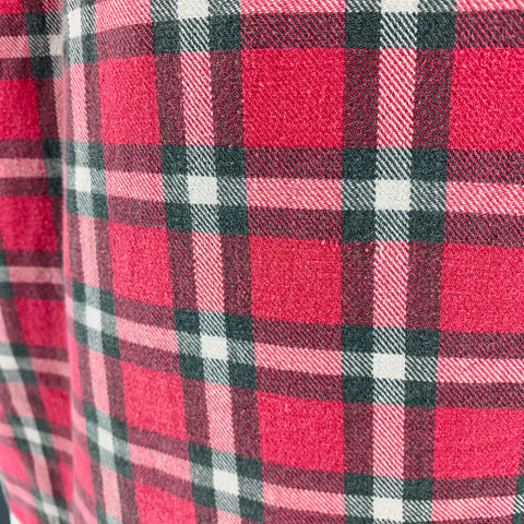 RRL by RALPH LAUREN Size L Red White Plaid Cotton Flannel Long Sleeve Shirt