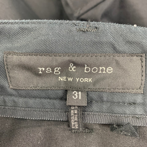 RAG & BONE Size 31 Black Polyester Cotton Cargo Casual Pants